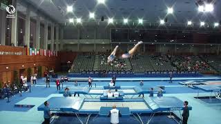 Bryony PAGE amp Izzy SONGHURST GBR  2024 Trampoline European Champions Womens Synchro [upl. by Aimaj689]