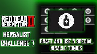 RDR2 Herbalist Challenge 7 Craft and Use Five Special Miracle Tonics [upl. by Notselrahc549]