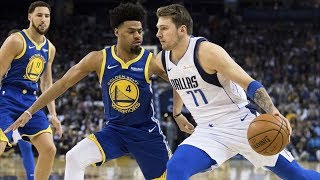 Mavs Blowout Warriors Luka Doncic Triple Double 201819 NBA Season [upl. by Knitter805]