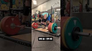 deadlift barbell gym strong liftweights health healthylifestyle personalrecord [upl. by Saffian]