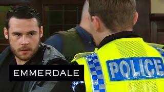 Emmerdale  Aaron Gets Arrested [upl. by Dermot]