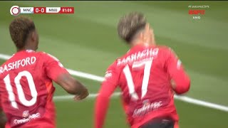 Alejandro Garnacho Goal Vs Manchester City vs Manchester United 01 Highlights  Community Shield [upl. by Aelem]