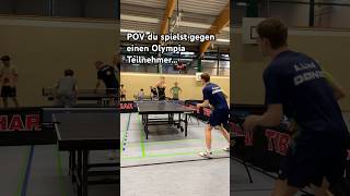 🤝🏻 du spielst gegen einen Olympia TeilnehmerAnderslindTT 🏓😍🤳 Tischtennis tabletennis [upl. by Sarkaria]