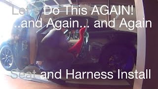 Project Mazda MX5 Miata Aftermarket Seat Install and Takata Harness [upl. by Lah]