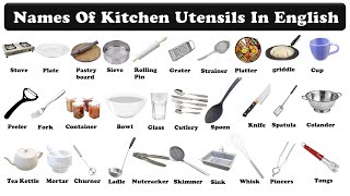 kitchen utensils name in english  kitchen tools picture  cooking utensils names [upl. by Ajna]