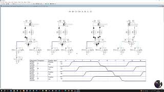 Pneumatic Circuit A B C D A B C D [upl. by Solraced613]