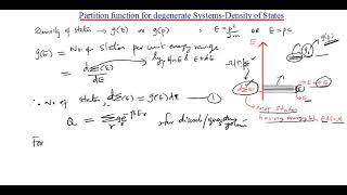 Partition Function for Degenerate and Non degenerate systems amp Density of States [upl. by Aneryc]