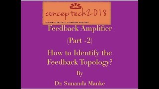 Feedback Amplifier Part2 Identification of Feedback Topology [upl. by Cordova]