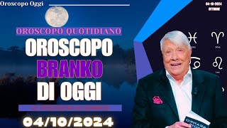 Oroscopo di Branko 4 Ottobre 2024 Cosa Dicono le Stelle per Te [upl. by Alah]