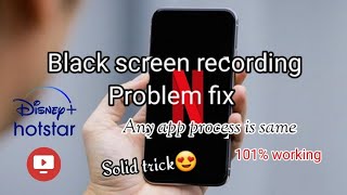 black screen recording problem fix any appeasy trick apk link in description [upl. by Annav]