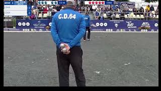 French Petanque Championship Double Mixed 2024 LOZERE 48 vs PYRENEES ATLANTIQUES 64 [upl. by Atirahc507]