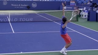 Alexandr Dolgopolov Serve In Super Slow Motion  2013 Cincinnati Open [upl. by Kohsa958]