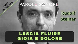 Rudolf Steiner  MINI AUDIOLIBRO  LASCIA FLUIRE GIOIA E DOLORE  Parole Sonore [upl. by Michigan]