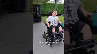 1 DAY OF DRIVING MY POWER CHAIR Vs NOW Ollieandshazz permobil shorts viral dmdlife funny [upl. by Imre776]