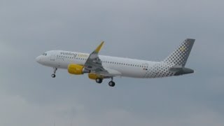 Vueling A320 Sharklets Go Around ECLVO at Hamburg Airport [upl. by Bravin]