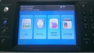 Xerox work centre 5875 id card settings  How to take id card In xerox work centre model [upl. by Small]