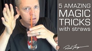 How to do 5 Amazing Magic Tricks with a Straw [upl. by Sidra]