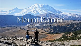 MOUNT RAINIER  Feeling small next to this GIANT 4 days camping and a grizzly bear encounter [upl. by Ettenrahs828]