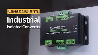 Industrial converter Isolated MultiBus USB  RS232  RS485  TTL communication [upl. by Edwine972]