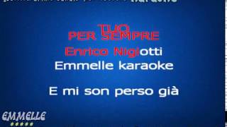 Tuo per sempre karaoke Nigiotti EMMELLE KARAOKE [upl. by Aniled]