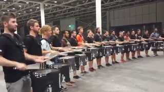 Top Secret Drum Corps of Basel meets the Blue Devil Percussion Team of Concord California [upl. by Sena]