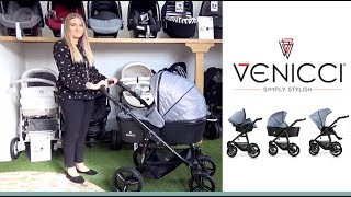 Venicci Prestige Edition Pram amp Pushchair Store Demo  Direct2Mum [upl. by Feodore92]