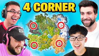 The 4 CORNER CHALLENGE in Fortnite Season 2 [upl. by Rambow]