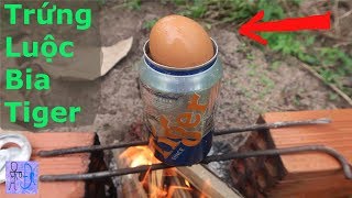 Trứng Luộc Bia Tiger  Ẩm Thực Rừng Núi Thử Ăn Vào Say Cắm Đầu Egg VS Beer Sinh Tồn [upl. by Arsi455]