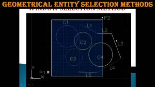 WINDOW SELECTION METHOD IN AUTOCAD [upl. by Riba]