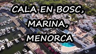 CALAN BOSCH MARINA MENORCA AREAL FOOTAGE [upl. by Aibonez827]