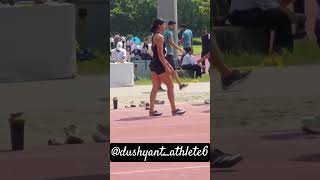 200m Delhi state championship dushyantvikal running jumper005 youtubeshorts athlete 🏃 [upl. by Rhetta]