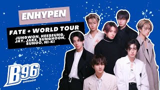 ENHYPEN shares their secrets behind getting ready for their quotFate Plusquot WORLD TOUR [upl. by Skurnik]