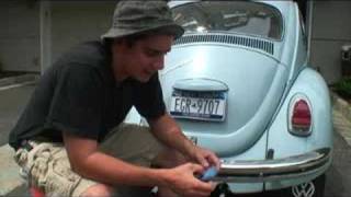 Classic VW Beetle Bug How To Restore Bumpers Help Tip Volks [upl. by Kinnard418]