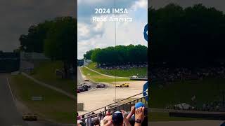 Corvette PUNTED by Mustang on Lap 1  IMSA Road America 2024 [upl. by Calendra]