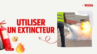 Comment utiliser un extincteur sur un incendie Formation incendie et manipulation des extincteurs [upl. by Einnos]