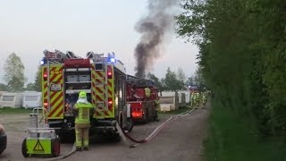 Einsatzfahrten 64  Übung Wohnwagenbrand FF HU in Götzberg [upl. by Irina]