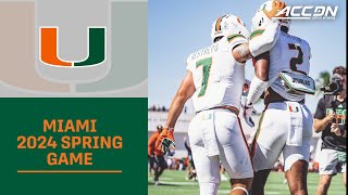 2024 Miami Hurricanes Spring Football Game [upl. by Acirne593]