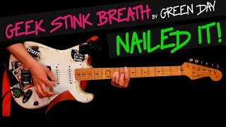 Geek Stink Breath  Green Day guitar cover by GV  chords [upl. by Hagan172]