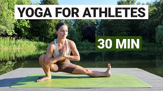 30 Min Yoga For Athletes to Improve Mobility amp Aid Recovery [upl. by Kurman849]