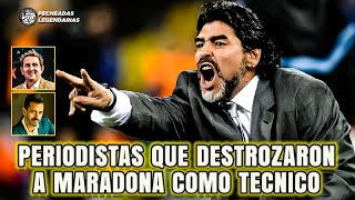 Los Periodistas que destrozaron a Maradona como entrenador de Argentina [upl. by Ferullo]