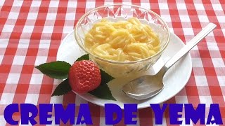 CREMA DE YEMA PARA RELLENOS FÁCIL Y RÁPIDA [upl. by Josias]