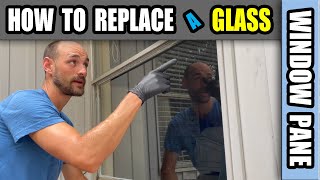 How to Replace a Glass Window Pane Aluminum Frame [upl. by Ok]