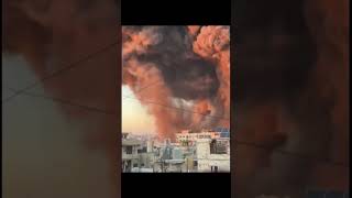 Explosions in Beirut  Israel strikes Hezbolla HQ [upl. by Amyaj]