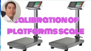 OHAUS Calibration of Platform scalesosamrin calibration [upl. by Assilav]