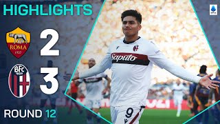 ROMABOLOGNA 23  HIGHLIGHTS  Bologna edge fivegoal thriller  Serie A 202425 [upl. by Akemal721]