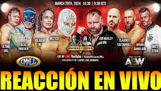 CMLL vs AEW Homenaje a Dos Leyendas Reacción en vivo [upl. by Alveta915]