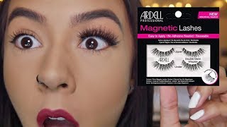 Trying Magnetic Eyelashes For The First Time  Ardell Magnetic Lashes [upl. by Thill]