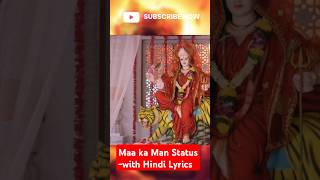 Maa ka Man Song Status vishalmishra jaimatadi navratrispecial [upl. by Pandora]