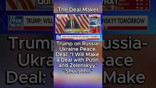 Trump on RussiaUkraine Peace Deal quotI Will Make a Deal with Putin and Zelenskyyquot Trump Putin [upl. by Laddie]