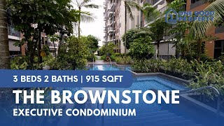 The Brownstone  3 Beds 2 Baths 915sqft Executive Condo Home Tour in Singapore  Ground Floor unit [upl. by Esirtal761]